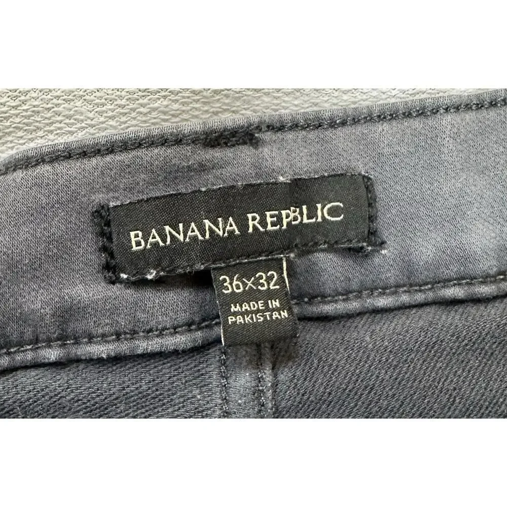 Banana Republic Pants Mens Size 36x30.5 Dark Gray 5-pocket Slim Straight Brushed